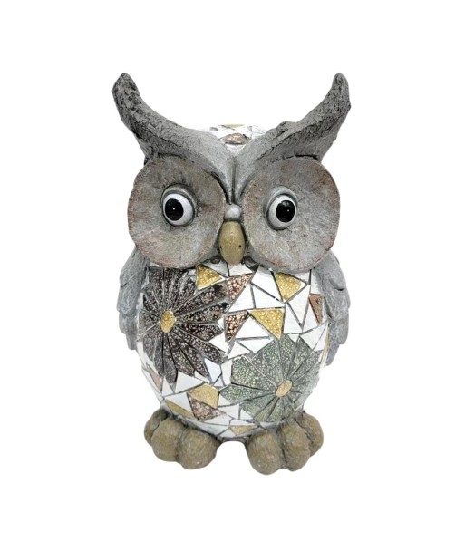 Figura de Búho Decorativo para Interiores - Estilo Rústico y Elegante
