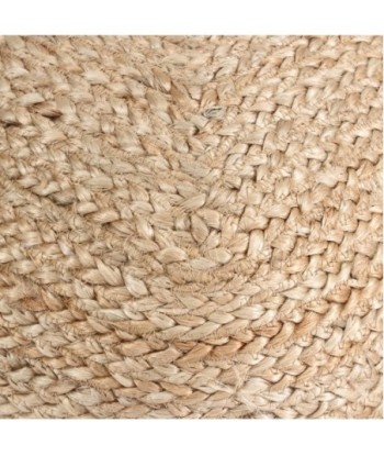 Puff Decorativo 40x40cm Ideal para Salón, Dormitorio o Terraza - Puff de Yute Natural, Suave y Versátil para