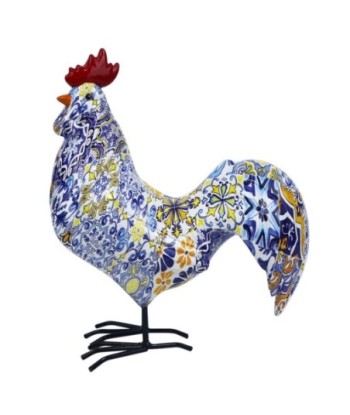 Figura de Gallo decorativa para hogar y jardín, diseño único y colorido