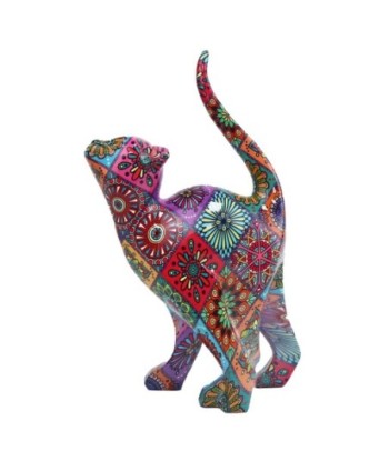 Figura de Gato Resina Rojo 31 cm x 9 cm x 17 cm