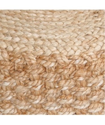 Puff Beige 40cm de Yute Natural, Puff Decorativo para Hogar, Puff Multiusos, Asiento Suave y Ligero, Puff de