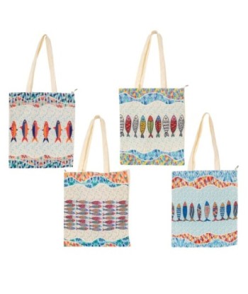 Bolsa peces 3 diferentes náutica marinera regalo hogar decoración playa mar