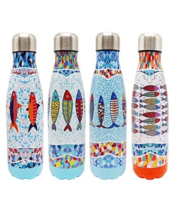 Botella peces 4 diferentes colores acero inoxidable para regalo y decoración marina