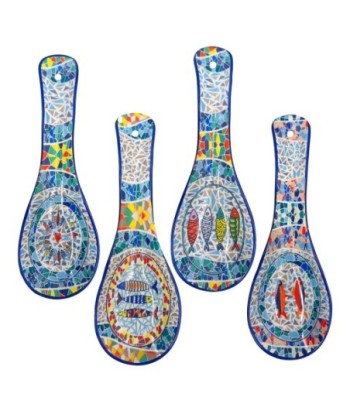 Reposa cucharas peces 4 diferentes | Soporte cucharas cerámica para cocina