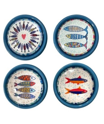 Tapón vino peces 4 diferentes diseño cerámica regalo náutico marinero