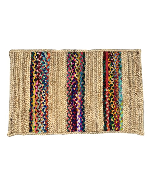 Alfombra de Entrada 50x80cm Yute y Algodón, Ideal para Decorar Tu Hogar, Textil de Alta Calidad para Estilo Moderno