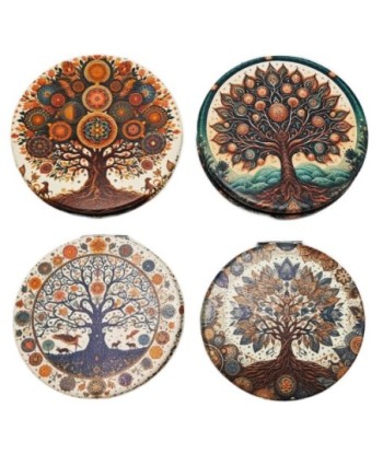 Espejo de Bolsillo Árbol de la Vida 4 Unidades