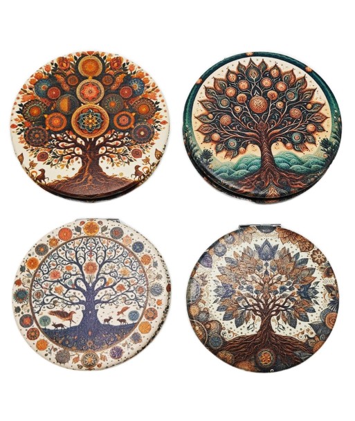 Espejo de Bolsillo Árbol de la Vida 4 Unidades