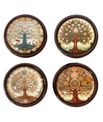 Tapón Vino Árbol 4 Unidades Decoración Etnica