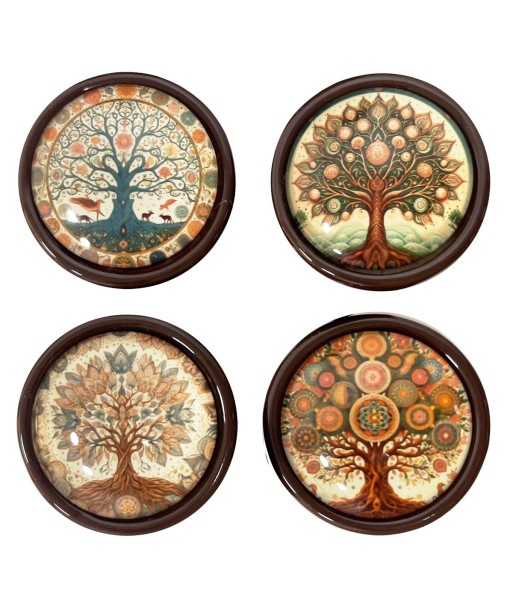 Tapón Vino Árbol 4 Unidades Decoración Etnica