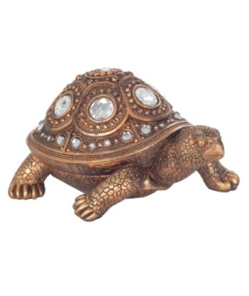 Tortuga dorada de resina para decoración del hogar y regalos originales
