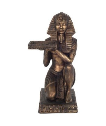 Figura decorativa del Rey Egipto en bronce de estilo clásico para tu hogar