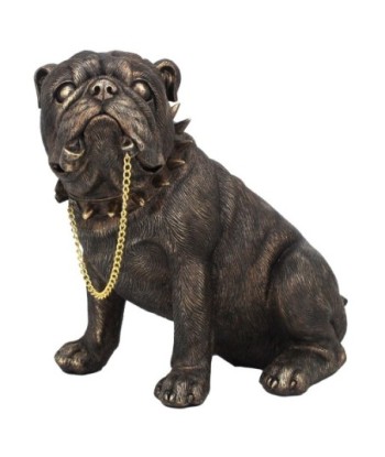 Figura de Perro Bulldog de Resina para Decoración del Hogar y Regalos Originales