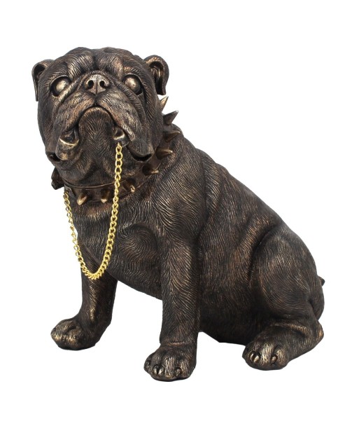 Figura de Perro Bulldog de Resina para Decoración del Hogar y Regalos Originales