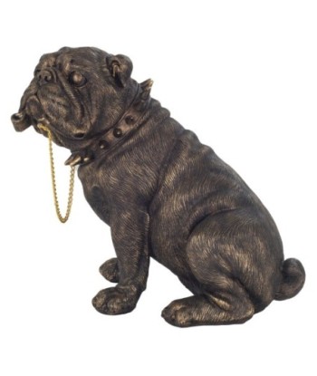 Figura de Perro Bulldog de Resina para Decoración del Hogar y Regalos Originales