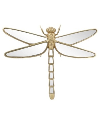Adorno pared libelula con espejo dorado para decorar tu hogar con estilo y elegancia