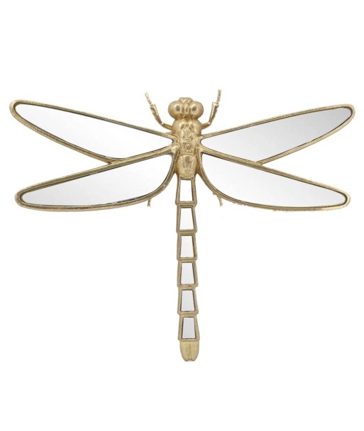 Adorno pared libelula con espejo dorado para decorar tu hogar con estilo y elegancia