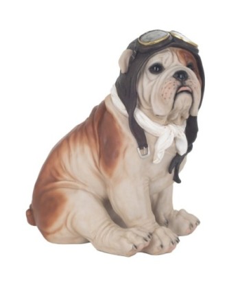 Figura de perro bulldog decorativa para hogar y regalo, colección bohemia