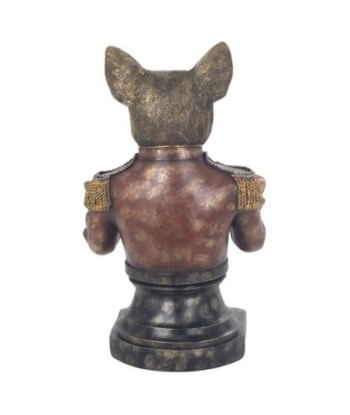 Bandeja Perro Decorativa Resina Dorada Figura Moderna Hogar Oficina Regalo