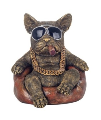 Figura de Perro Bulldog Resina Colección Contemporánea Decoración Hogar