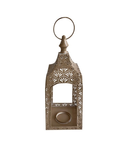 Farol portavelas de metal estilo marroquí para decoración interior y exterior
