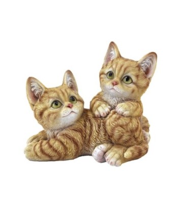 Figura de Gato Decorativa en Resina, Adorno Romántico para Amantes de los Animales, Ideal para Coleccionistas