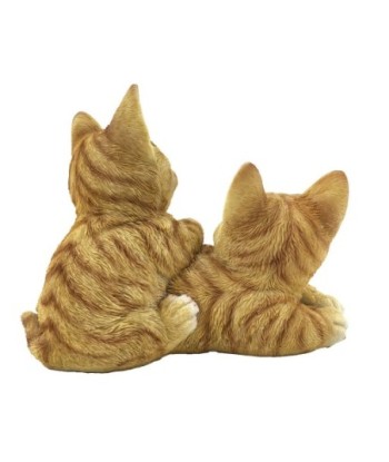 Figura de Gato Decorativa en Resina, Adorno Romántico para Amantes de los Animales, Ideal para Coleccionistas
