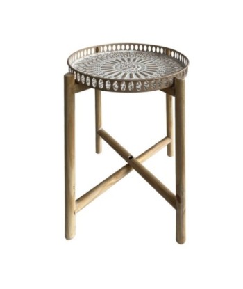 Mesa auxiliar pequeña para decoración de interiores y exteriores