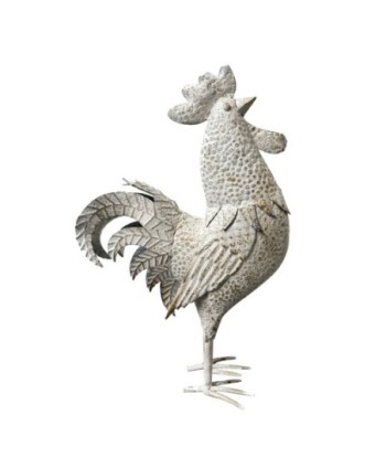 Figura de Gallo Decorativo de Metal para Decoración del Hogar y Jardín