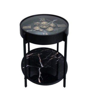 Mesa auxiliar reloj engranaje industrial decorativa vintage
