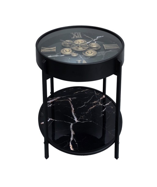 Mesa auxiliar reloj engranaje industrial decorativa vintage