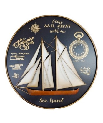 Adorno pared barco velero estilo marinero y náutico decorativo para el hogar