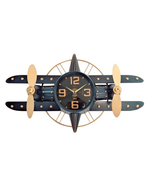 Reloj de pared estilo avión industrial vintage decorativo