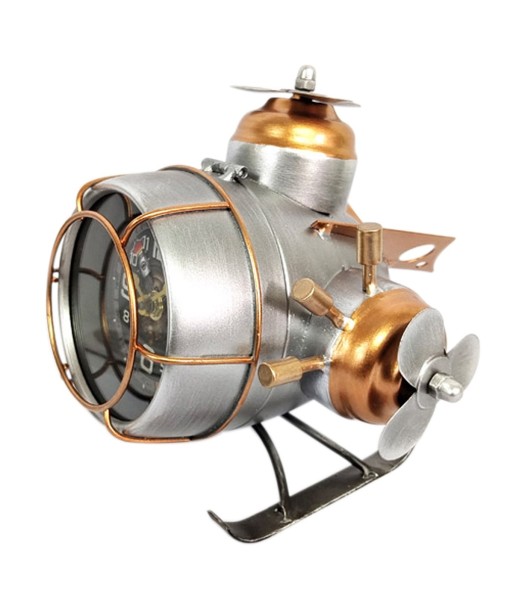 Reloj sobremesa turbina industrial estilo vintage decorativo para hogar u oficina