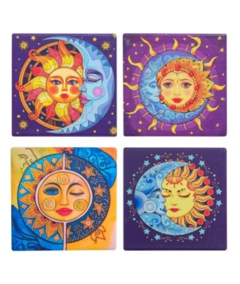 Posavasos Sol y Luna con diseño exclusivo para proteger tus mesas de forma elegante y original