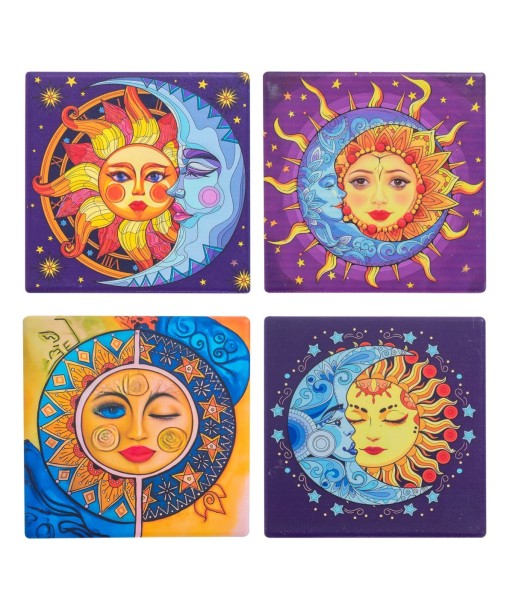 Posavasos Sol y Luna con diseño exclusivo para proteger tus mesas de forma elegante y original