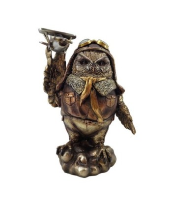 Figura de Búho Decorativa en Resina, Adorno Contemporáneo para Hogar, Estilo Único, Regalo Ideal para Amantes