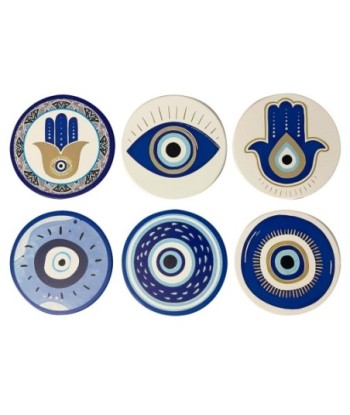 Posavasos mano fatima 6 diferentes modelos protección mal de ojo decoración mesa