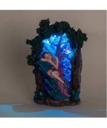 Quemador de Incienso Hada con LED, Decoración Mística para Relajación y Aromaterapia en el Hogar