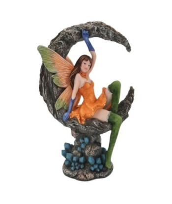 Figura de Hada Étnica Decorativa en Resina para Coleccionistas y Amantes de la Fantasía, 27 cm de Altura