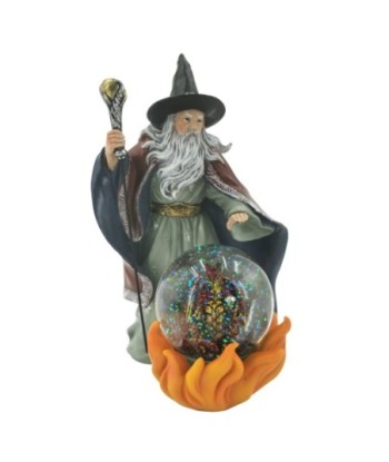 Figura de Mago Étnico de Fantasía para Decoración, Regalo Original, 21 cm, Resina, Artesanía Única para Coleccionistas