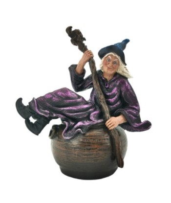 Figura de Bruja Mística de Fantasía en Resina para Decoración Étnica, 14 cm, Ideal para Regalos y Coleccionistas