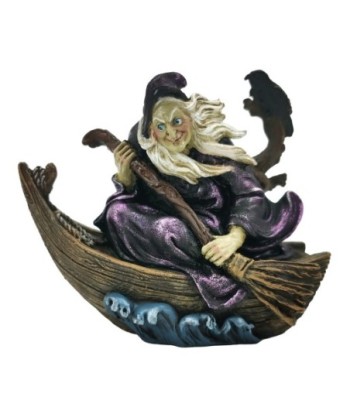 Figura de Bruja de Fantasía Étnica en Resina para Decoración Mística y Original - 10 cm - Ideal para Coleccionistas