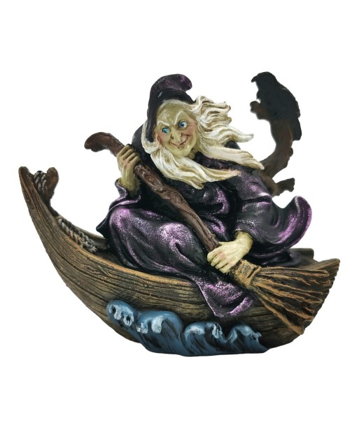Figura de Bruja de Fantasía Étnica en Resina para Decoración Mística y Original - 10 cm - Ideal para Coleccionistas