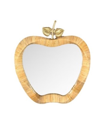 Espejo manzana decorativo para hogar y oficina, diseño natural y elegante