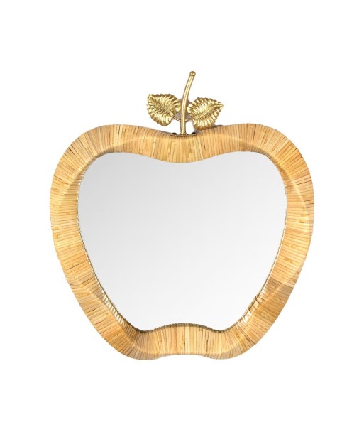 Espejo manzana decorativo para hogar y oficina, diseño natural y elegante