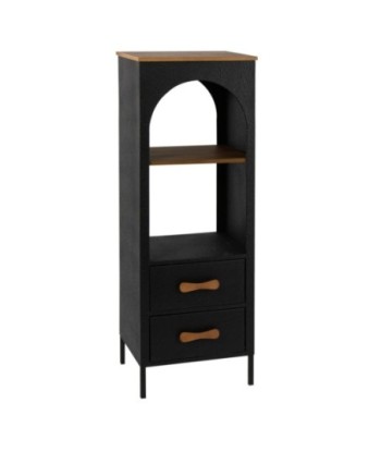 Estantería Bohemio Negro MDF 110x35x39cm