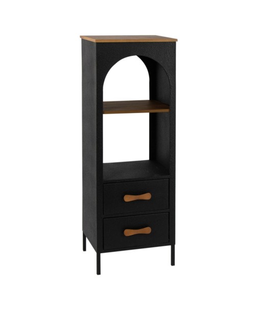 Estantería Bohemio Negro MDF 110x35x39cm