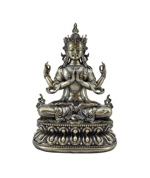 Figura de Buda Oriental Decorativa para Hogar, Estilo Zen, Adorno de Resina, 20 cm, Estatuilla de Meditación,