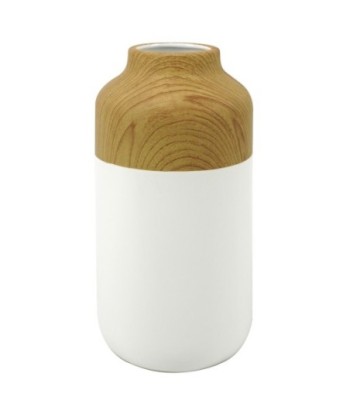Jarron grande de ceramica blanco estilo bohemio para decoración del hogar